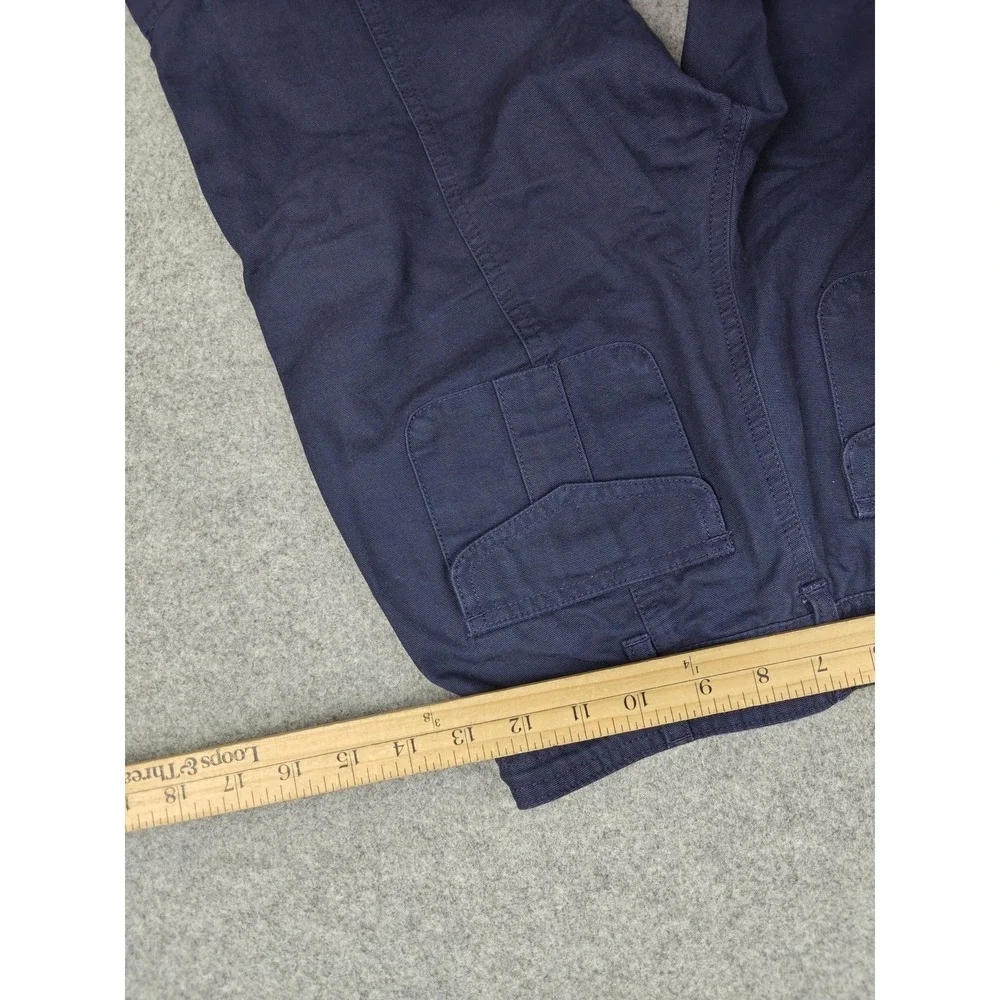 Aritzia Sunday Best Pants Womens 00‎ Blue Cargo Twill Adjustable Waist Pockets